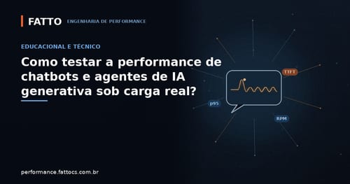 Como testar a performance de chatbots e agentes de IA generativa sob carga real?