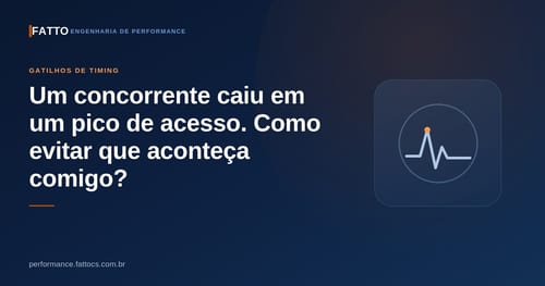 Um concorrente caiu em um pico de acesso. Como evitar que aconteça comigo?