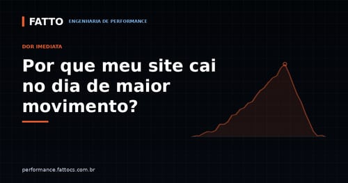 Por que meu site ou app cai justamente no dia de maior movimento?